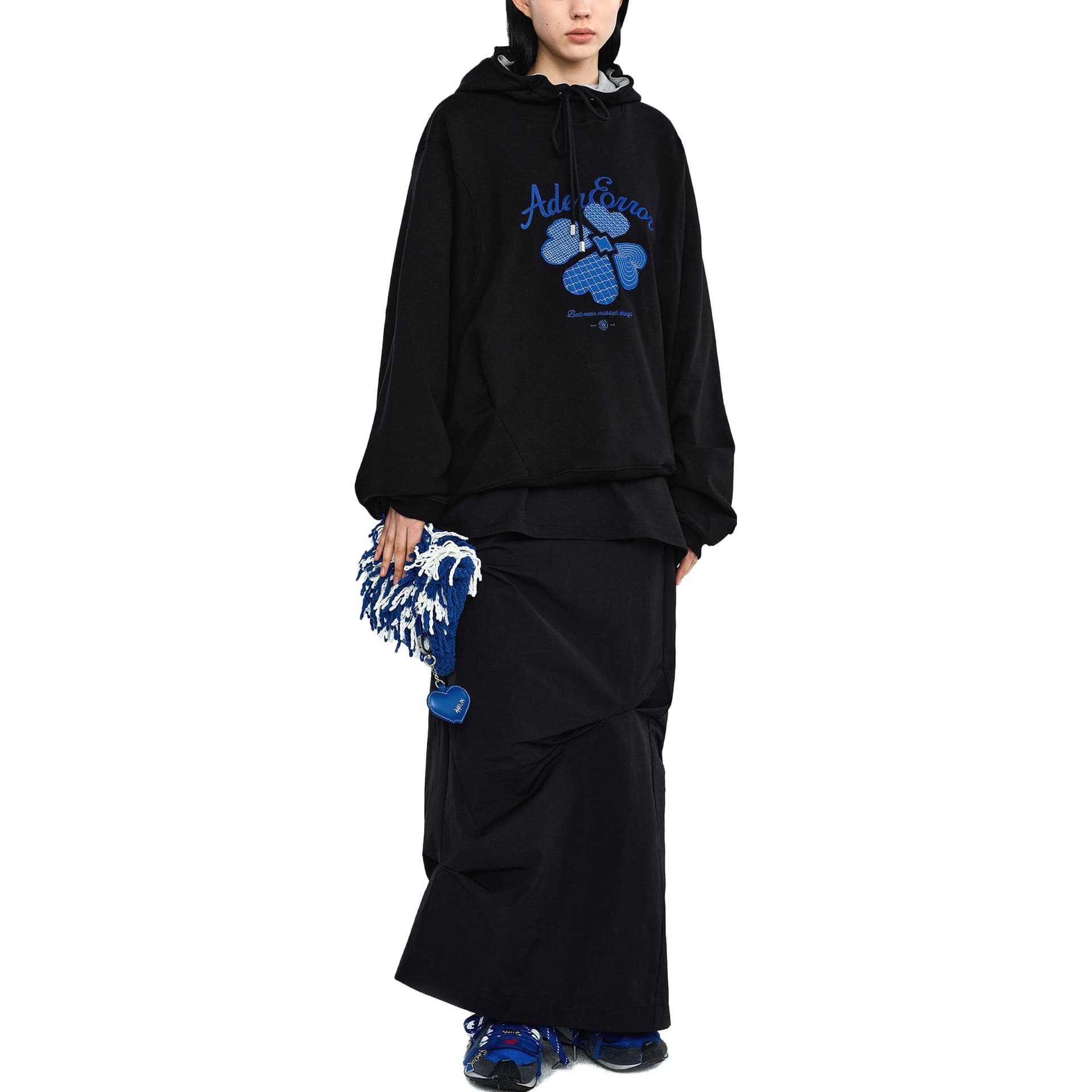Худи ADER ERROR Through Editism Hoodie Black - изображение 5