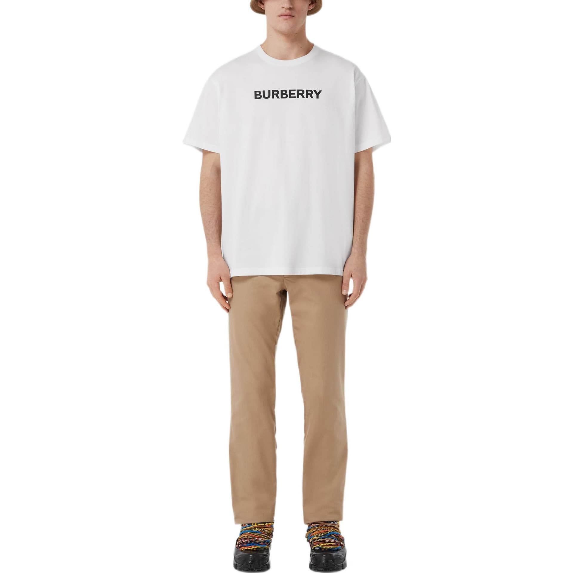 Футболка Burberry Logo Print T-Shirt White - изображение 6