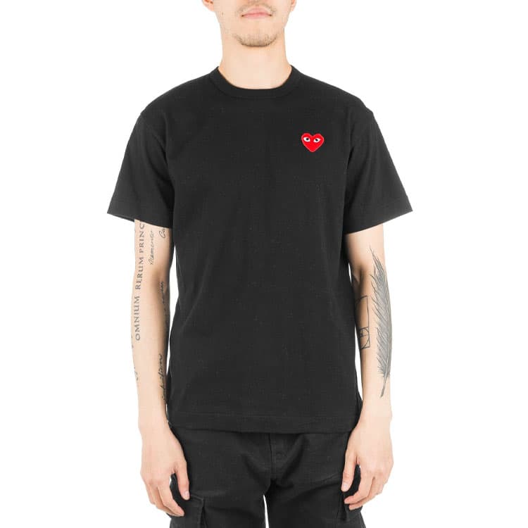 Футболка CDG Play Black T-Shirt - изображение 4