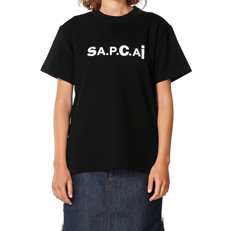 Футболка Sacai x A.P.C. SS21 LogoT - изображение 5