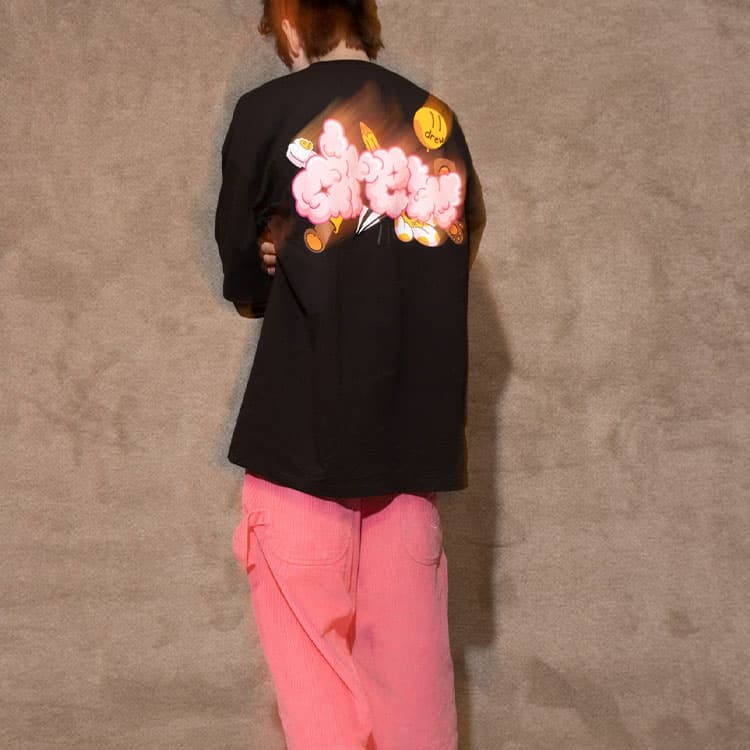 Футболка Drew House Doodle Joy Ss Tee Black - изображение 6