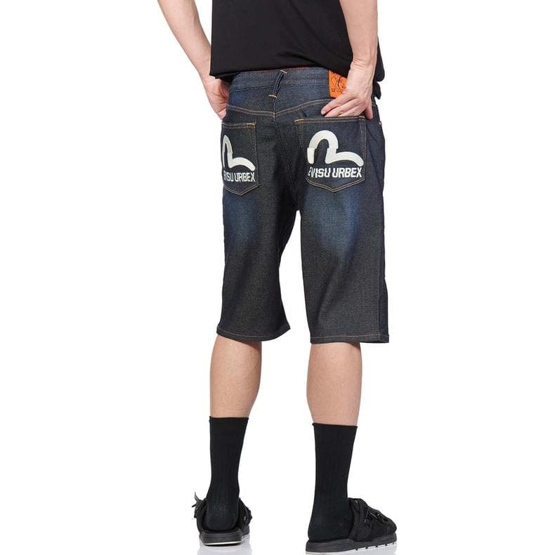 Джинсовые шорты EVISU Denim Shorts Blue - изображение 3