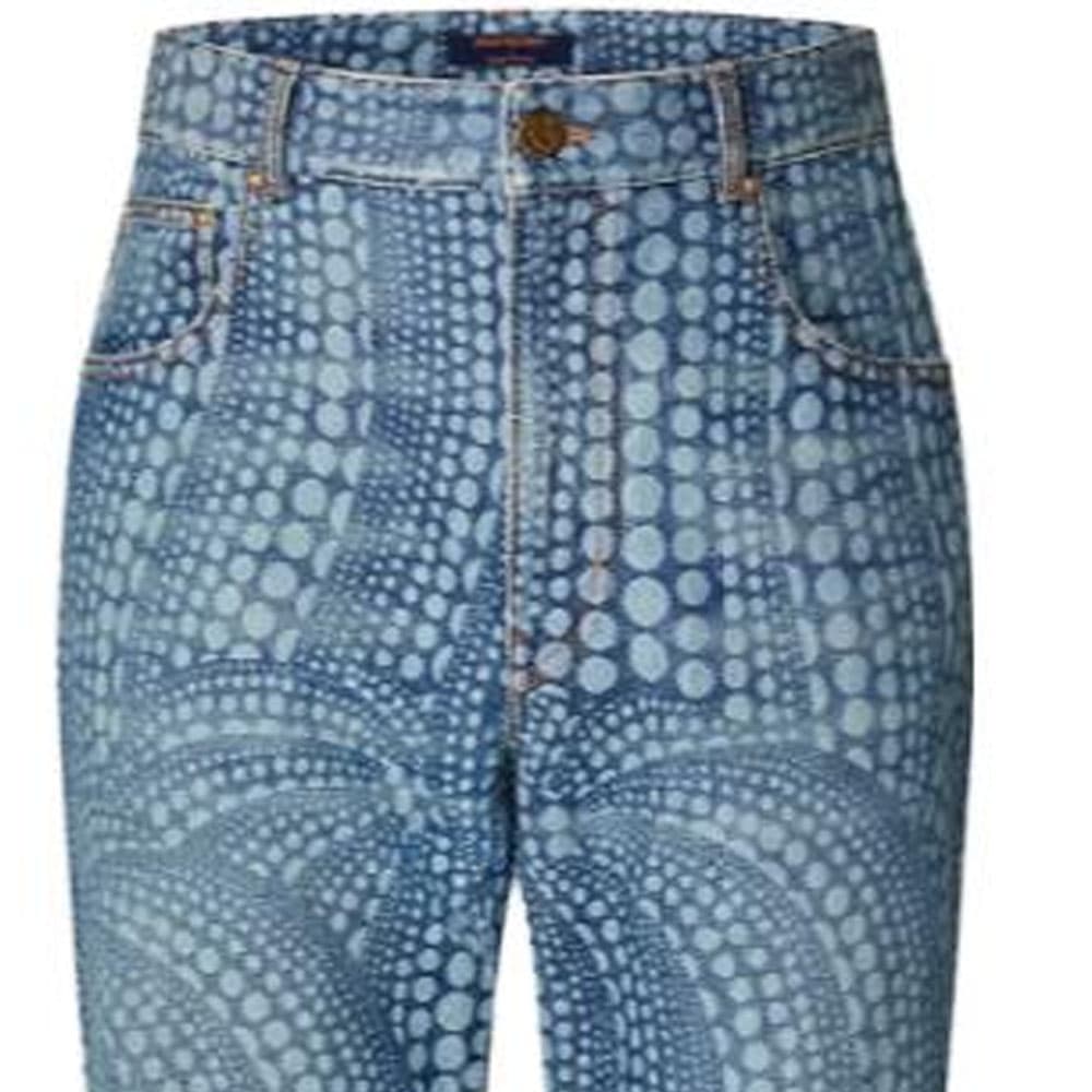 Штаны Louis Vuitton x Yayoi Kusama Denim Jeans - изображение 5