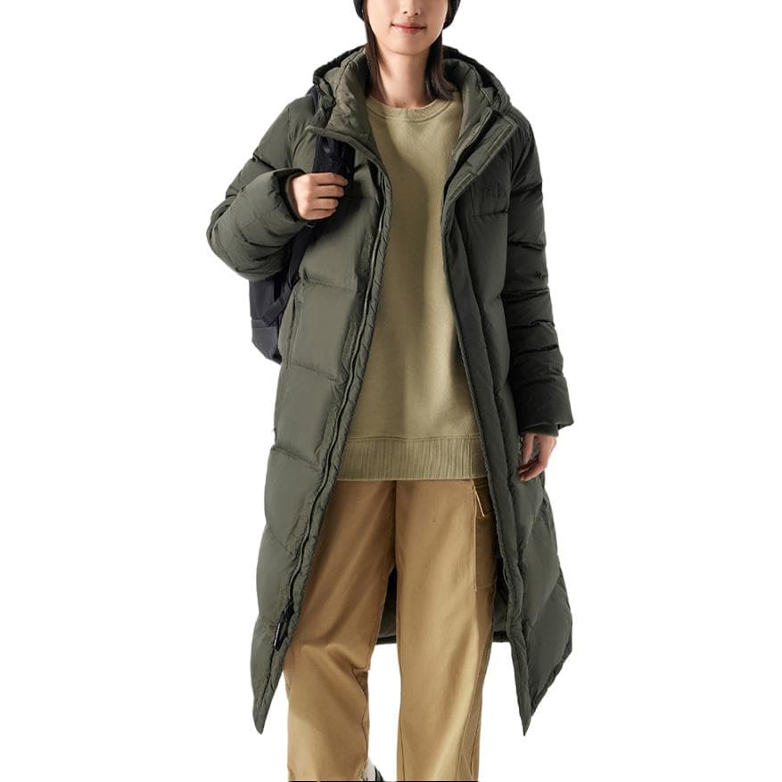Зимняя куртка The North Face Logo Zip Hoodie Down Jacket Green - изображение 2