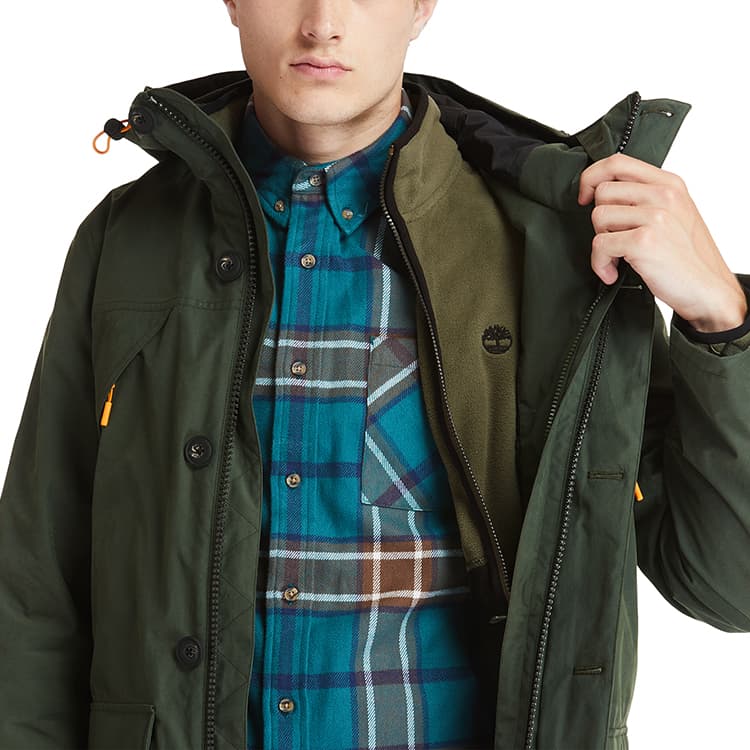 Куртка Timberland 3-in-1 Hooded Jacket Green - изображение 8
