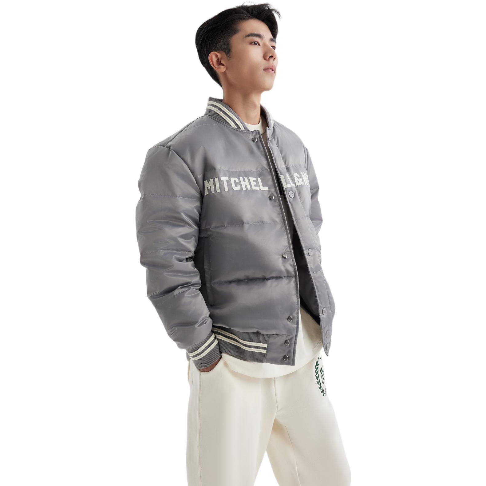 Зимняя куртка Mitchell Ness VLogo - изображение 4