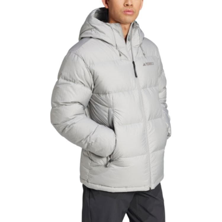 Зимняя куртка Adidas AW24 Пуховик Мужской Pure Качество Серый - изображение 5