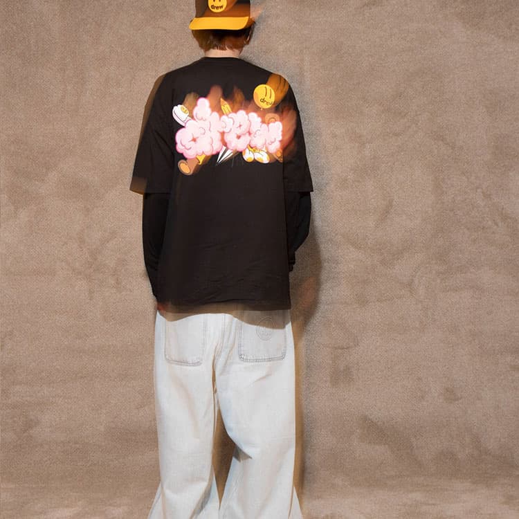 Футболка Drew House Doodle Joy Ss Tee Black - изображение 4
