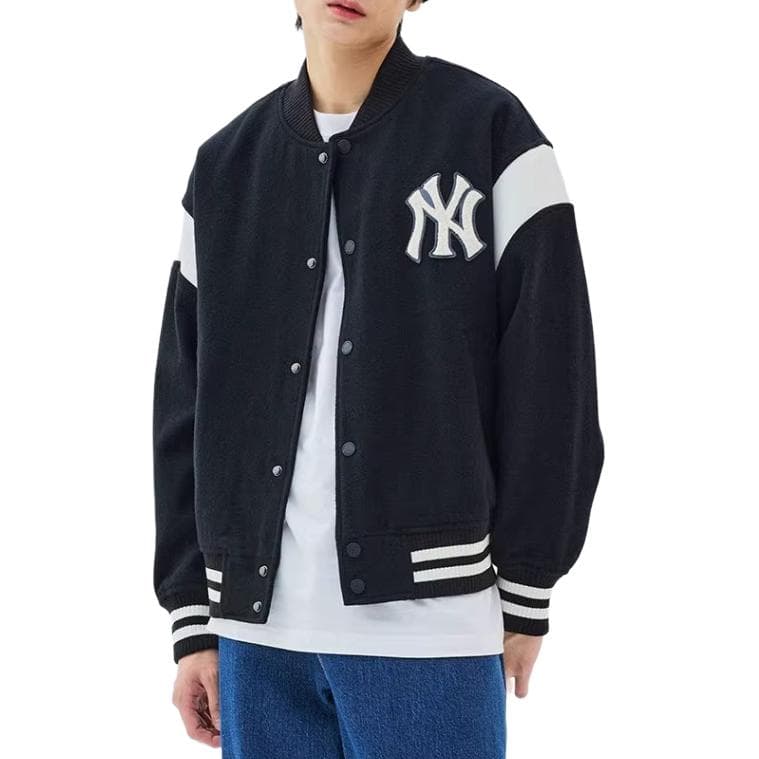 Бомбер MLB Yankees Letterman Jacket Black - изображение 3