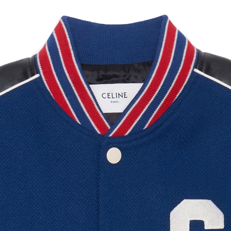 Куртка CELINE SS23 C Logo Varsity Jacket Cobalt Blue - изображение 4