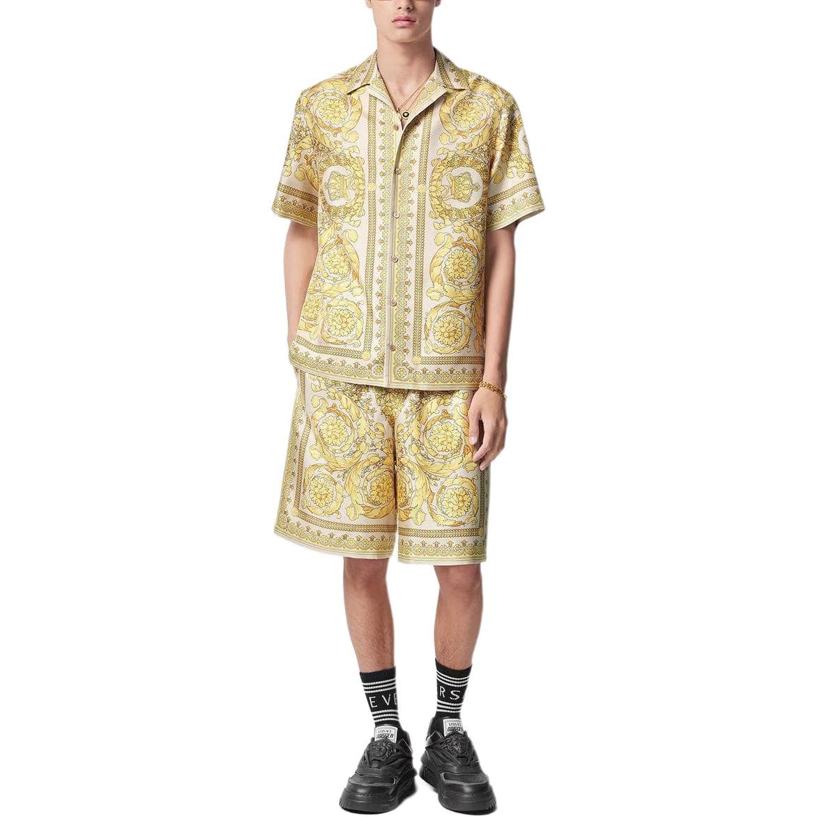 Шорты VERSACE Barocco Silk Shorts - изображение 2