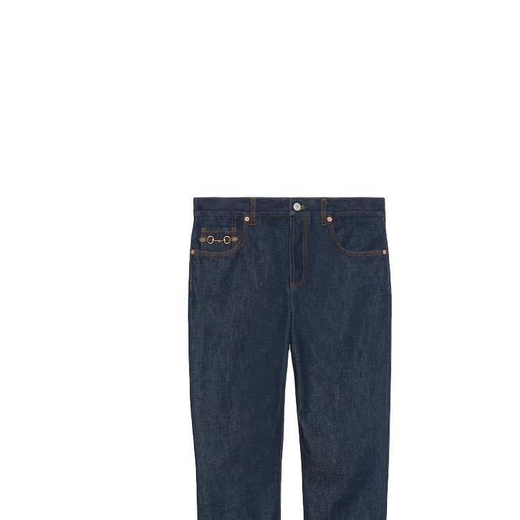 Штаны GUCCI Denim Pant With Horsebit - изображение 5
