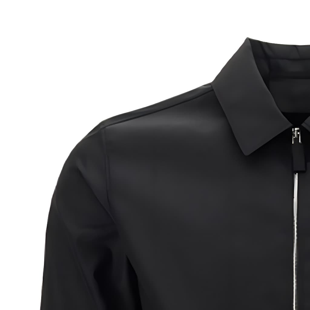 Куртка Prada SS21 Logo Zip Jacket Black - изображение 6