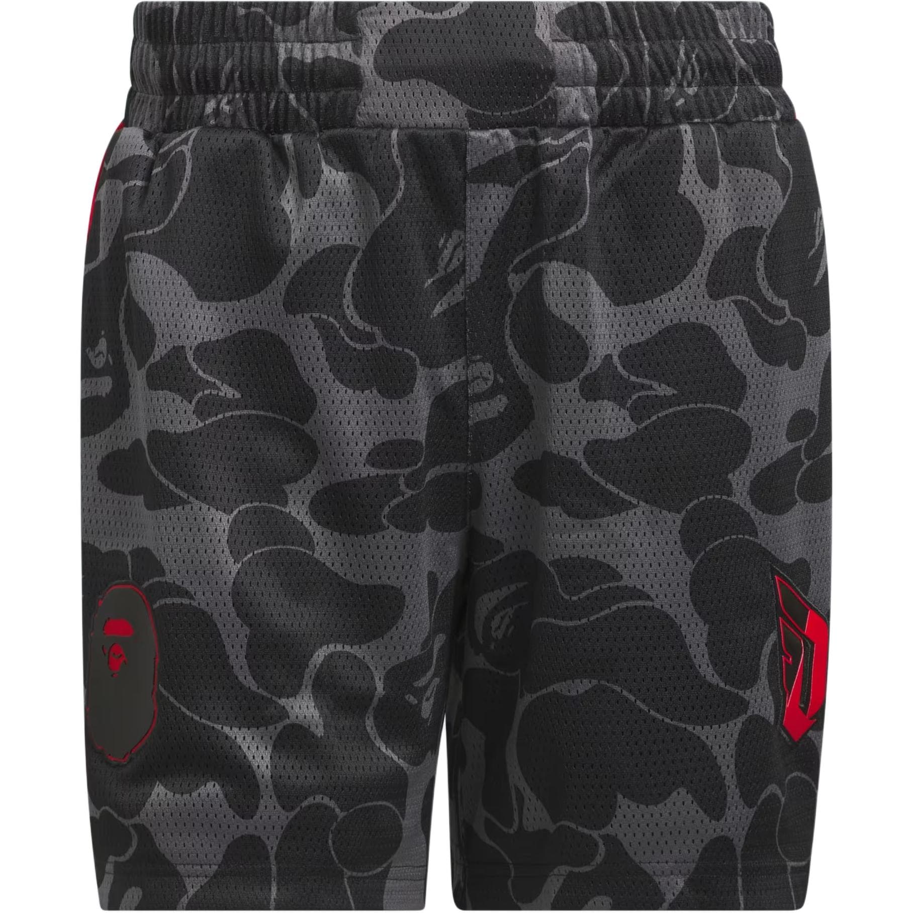 Баскетбольные шорты adidas x BAPE Dame 9 Carbon Grey - изображение 4