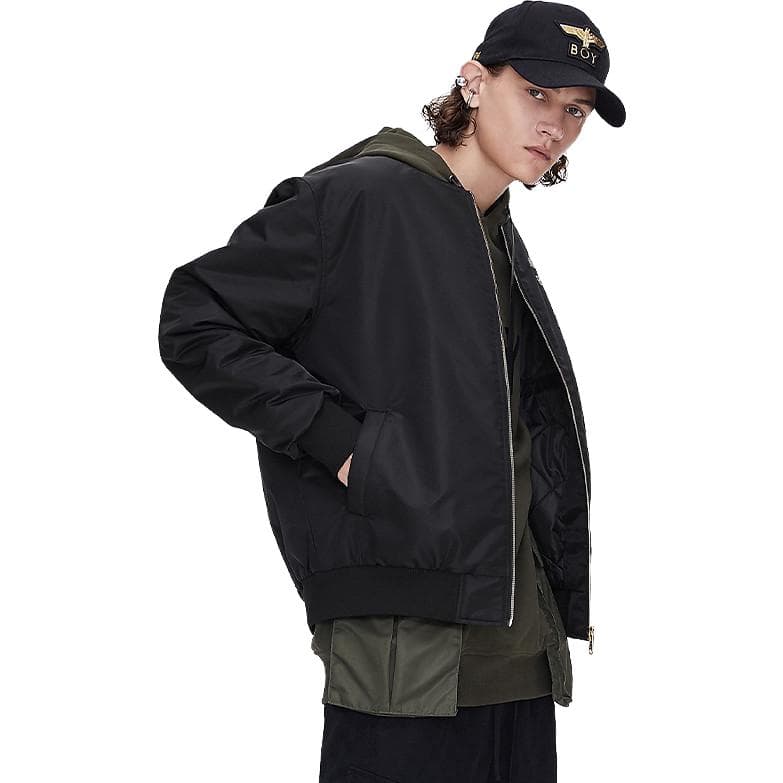 Зимняя куртка пуховик Boy London Logo Print Zip Cotton Jacket - изображение 5