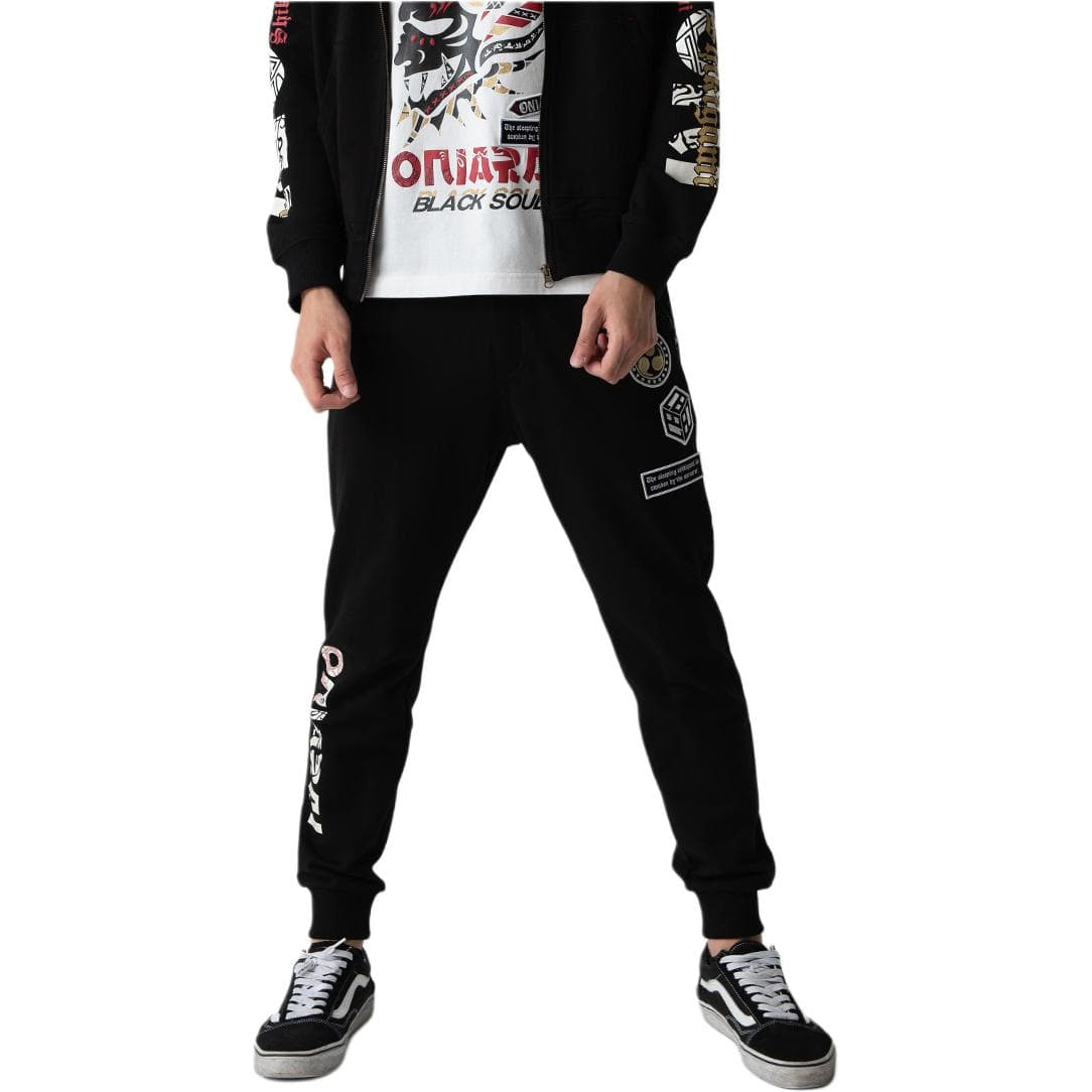 Штаны Onitsuka Tiger Bushin Embroidered Casual Pants Black - изображение 3