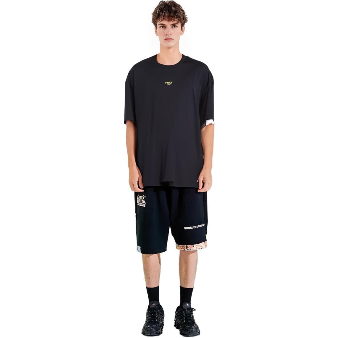 Футболка Fendi T-Shirt Black — фото 3