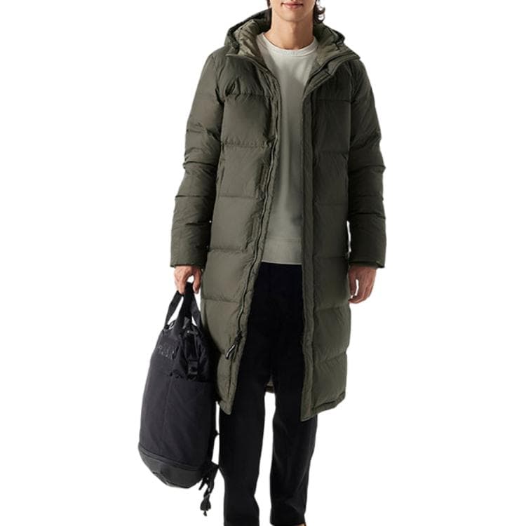Зимняя куртка The North Face Logo Zip Hoodie Down Jacket Green - изображение 3