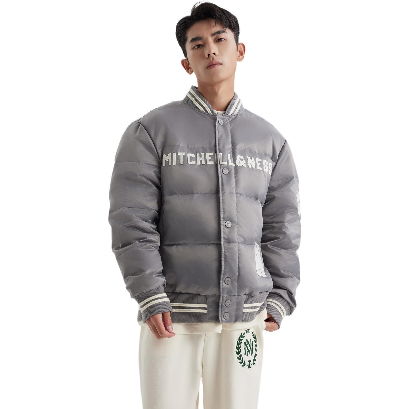 Зимняя куртка Mitchell Ness VLogo - изображение 7