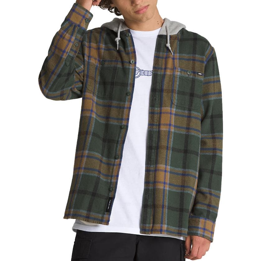 Кофта Vans Lopes Hooded Long Sleeve Flannel Shirt - изображение 3