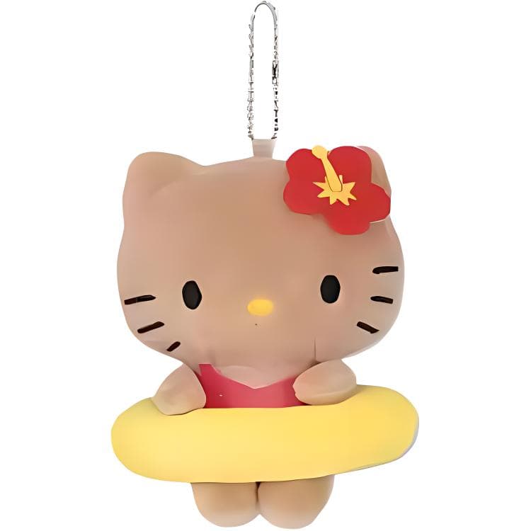 Sanrio Hello Kitty 50th Anniversary Ограниченная серия Черная кожа Кукла Плюшевый украшение Длина тела 14 см - изображение 2
