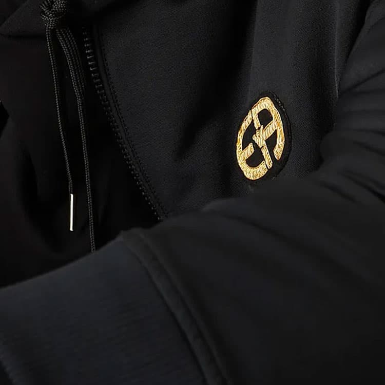 Куртка Emporio Armani FW22 Logo Zip Jacket Black - изображение 6