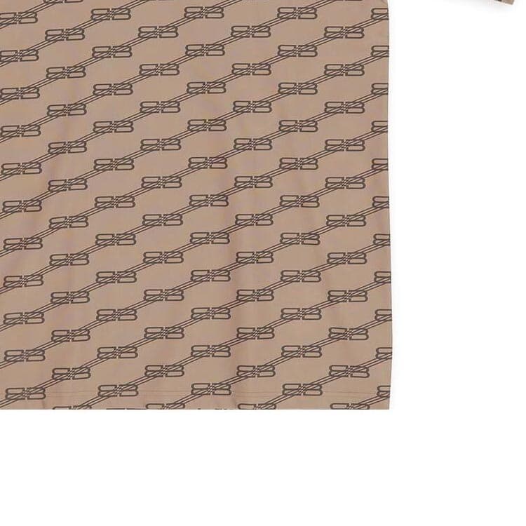 Футболка Balenciaga FW22 Logo Crewneck T-Shirt Brown — фото 7