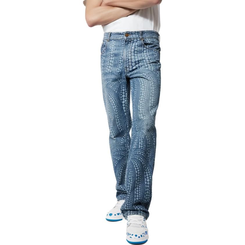 Штаны Louis Vuitton x Yayoi Kusama Denim Jeans - изображение 4