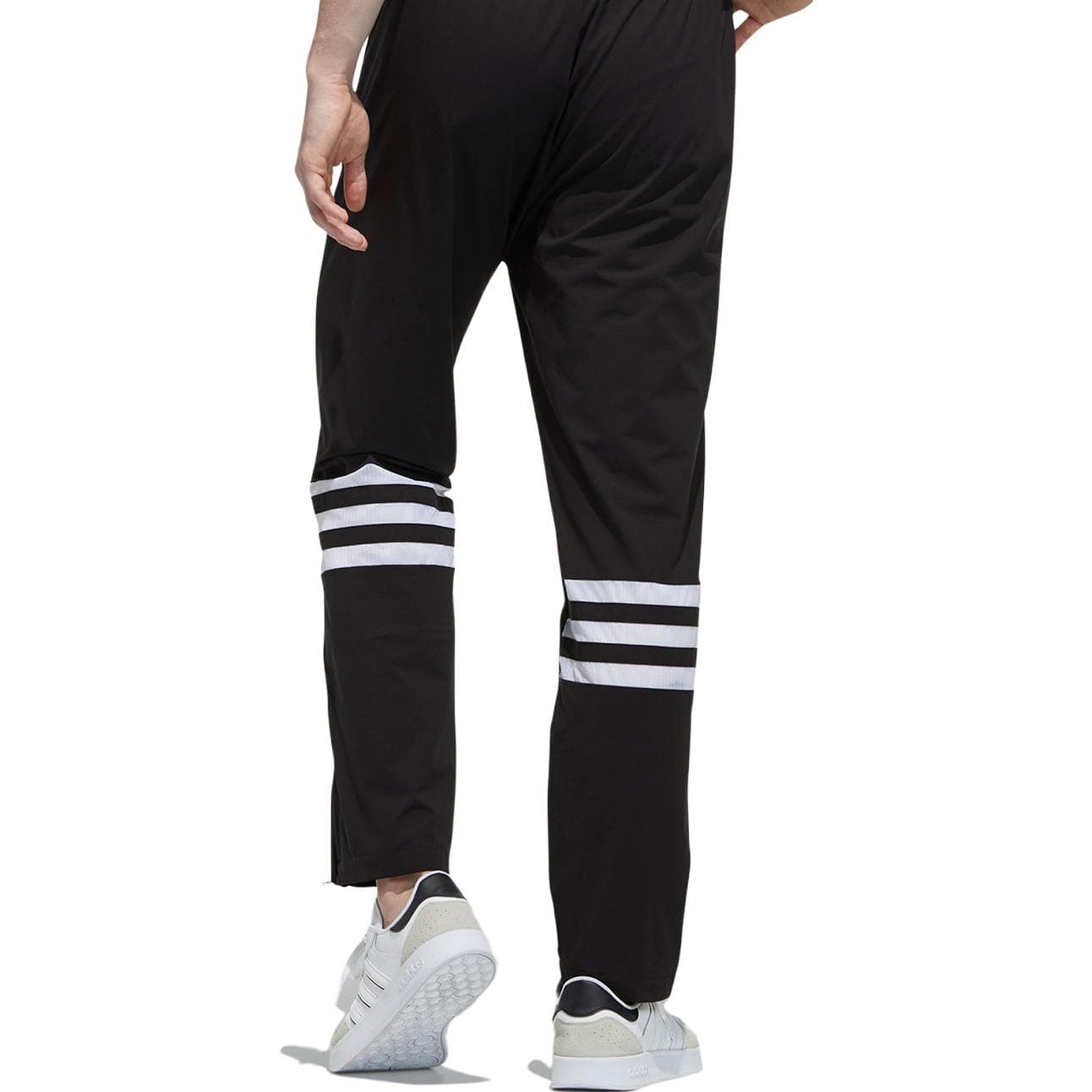 Штаны Adidas Neo Вязаные Спортивные Брюки Мужские Черные - изображение 2