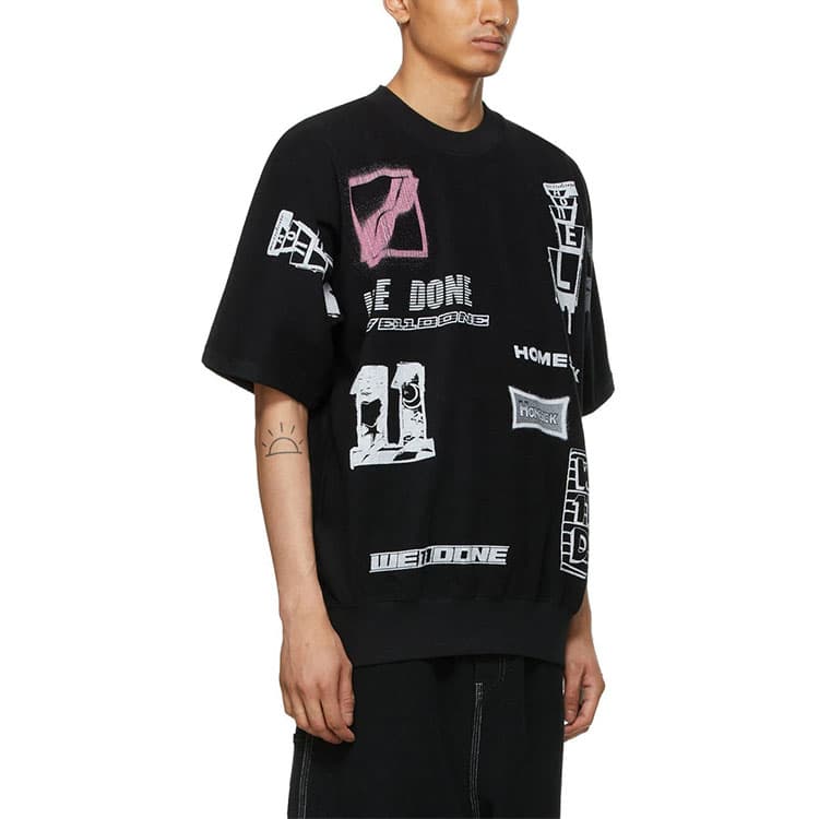 Футболка WE11DONE SS21 Graphic All Over LogoT - изображение 2