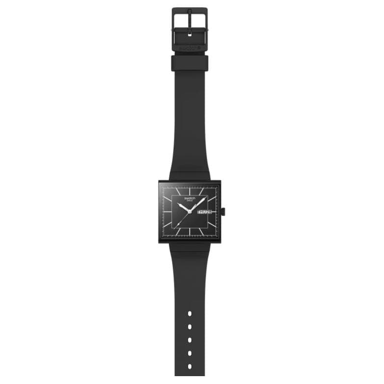 Часы SWATCH WHAT IF Кварцевый механизм 20 м Водонепроницаемые Унисекс Часы 41,8*33,25 мм Черный циферблат - изображение 2