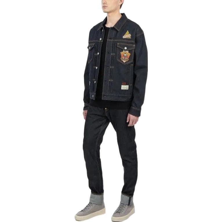 Джинсовая куртка EVISU Letter Logo Denim Jacket - изображение 5