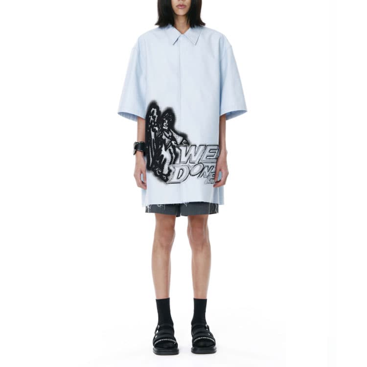 Рубашка WE11DONE SS22 Logo - изображение 3