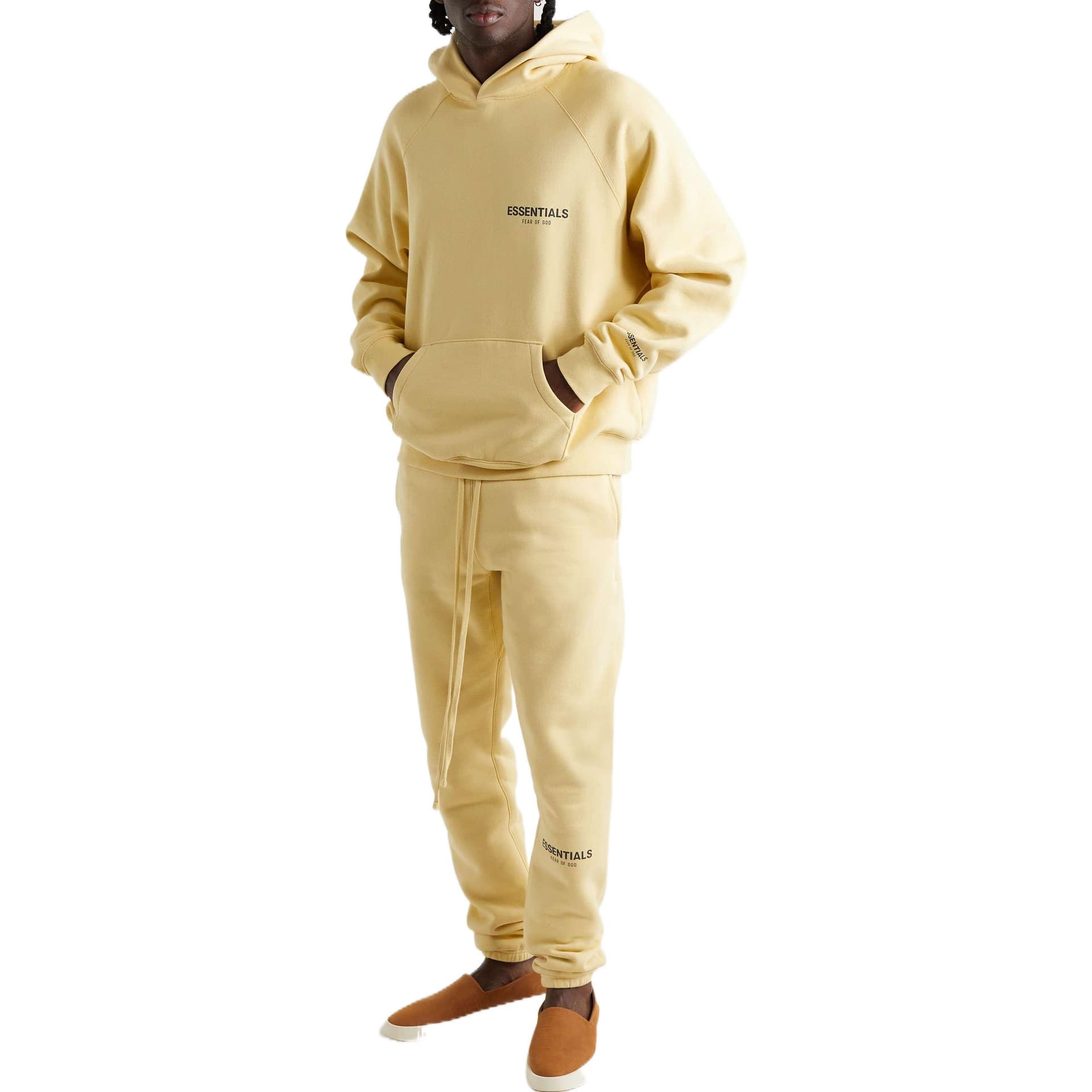 Худи Fear of God Essentials SS22 Blend Jersey Hoodie CreamGarden Glov - изображение 2