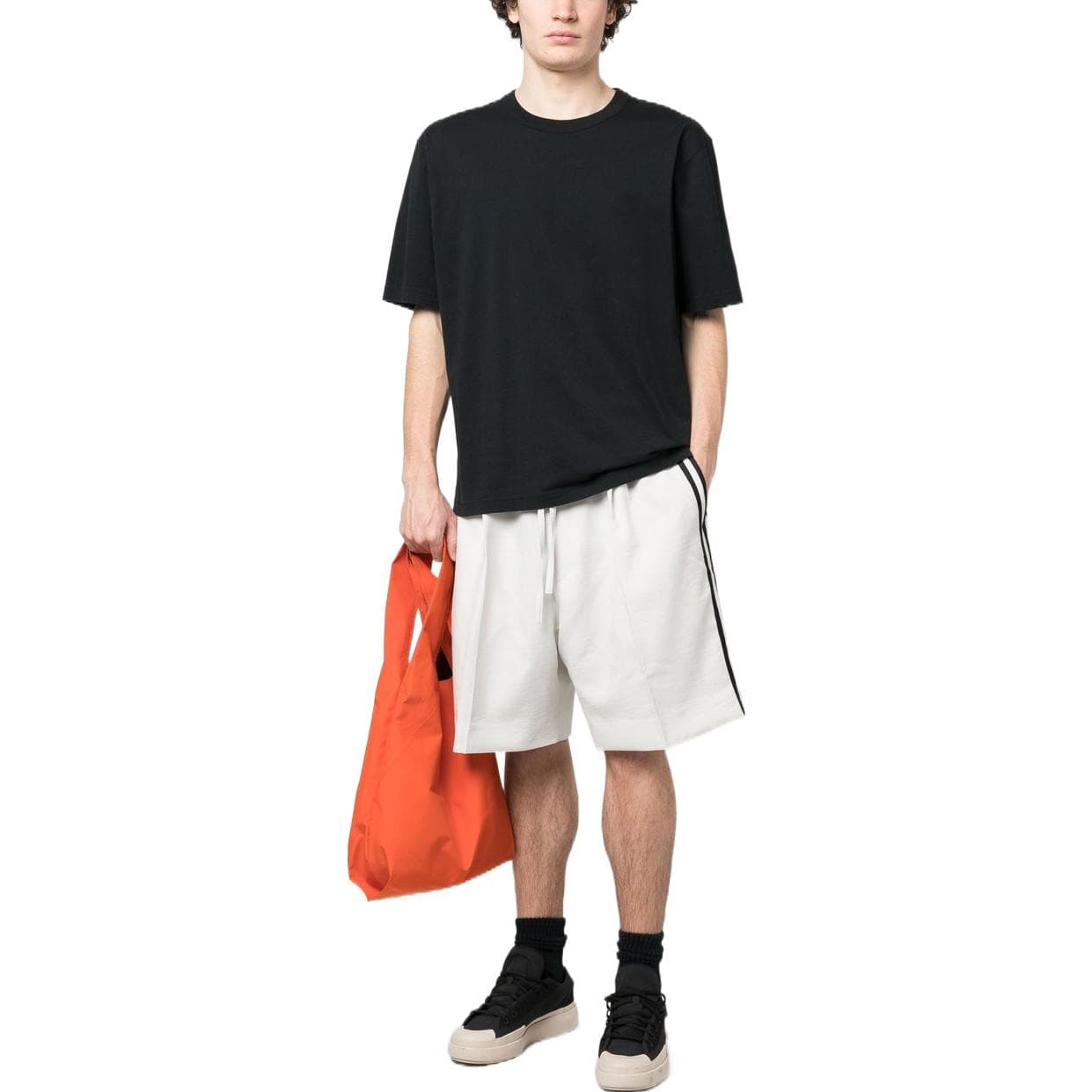 Шорты Y-3 Minimal Mid-Rise Logo Shorts Light Grey - изображение 4