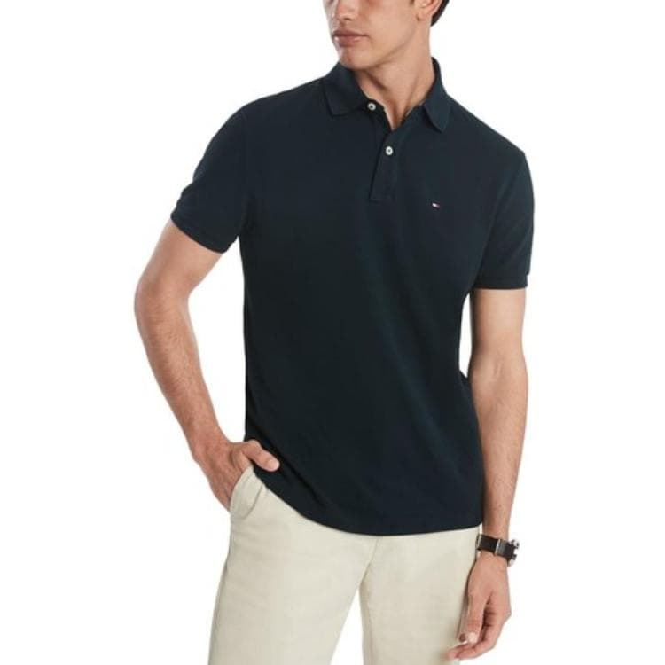 Поло Tommy Hilfiger Polo Мужское Темно-синий - изображение 2