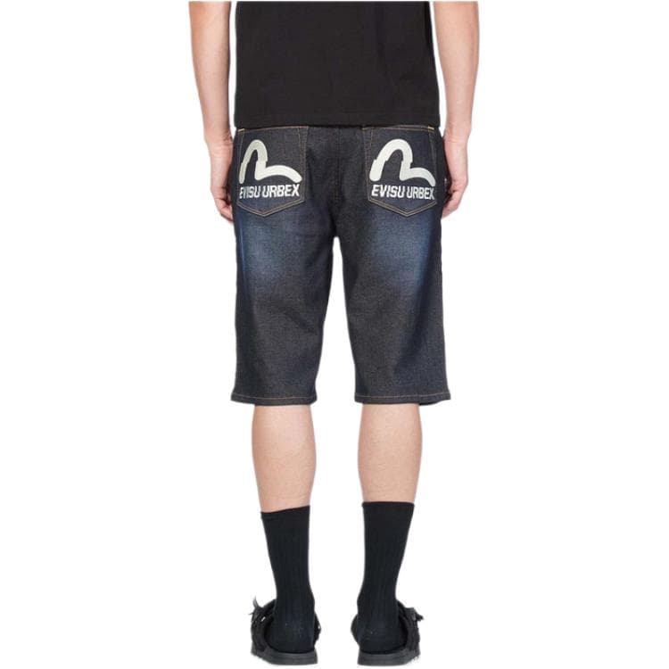 Джинсовые шорты EVISU Denim Shorts Blue - изображение 6