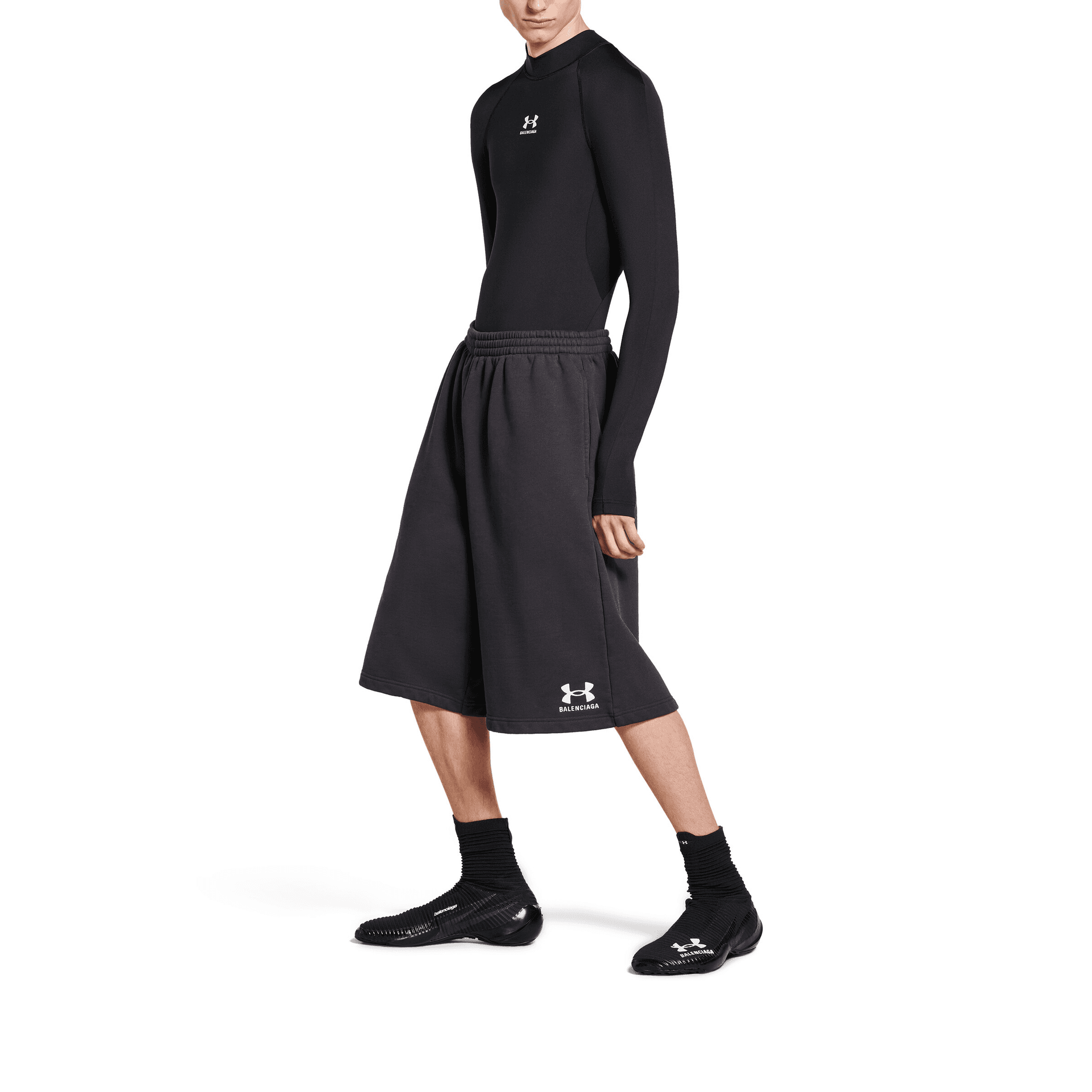 Шорты Balenciaga x Under Armour SS25 Logo Print Shorts - изображение 5