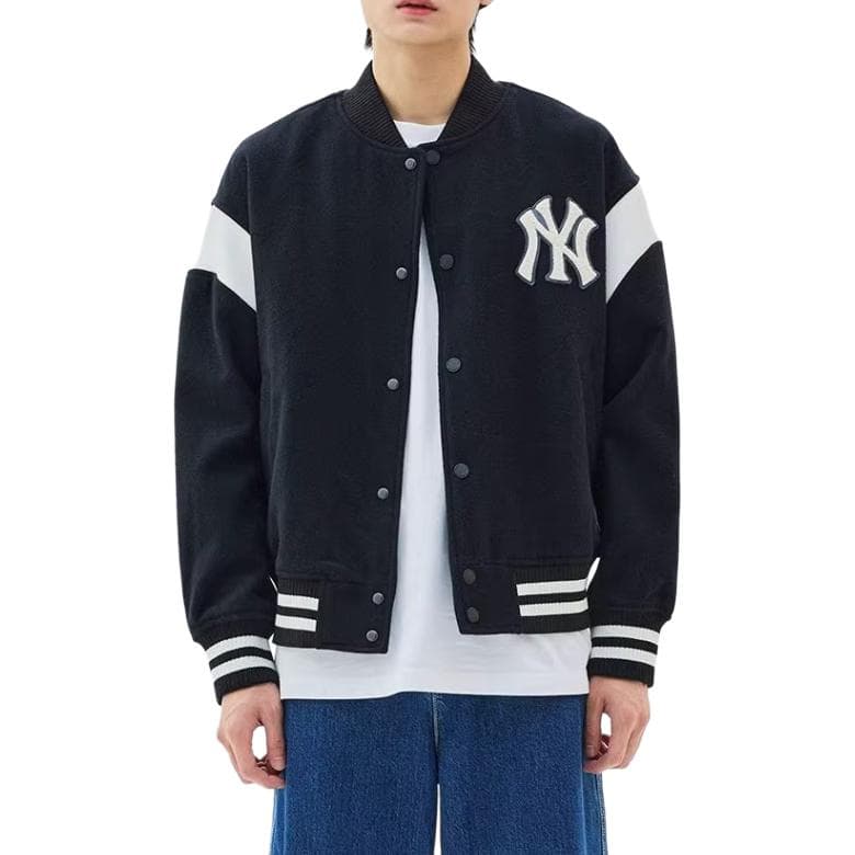 Бомбер MLB Yankees Letterman Jacket Black - изображение 5