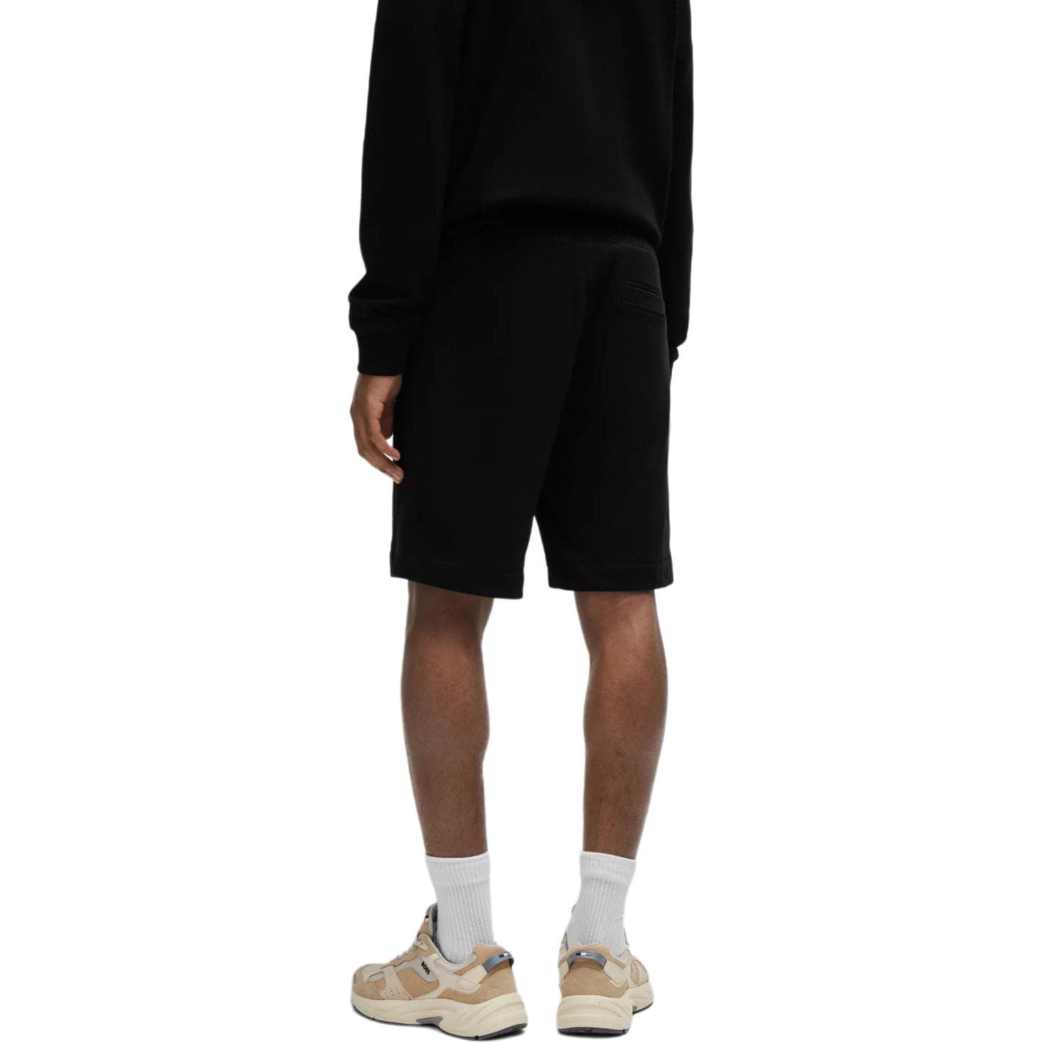 Шорты HUGO BOSS Cotton-Terry Regular-Fit Shorts With Logo Badge - изображение 3