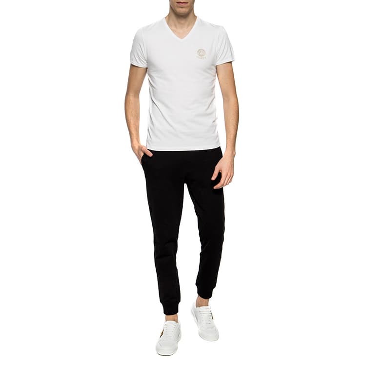 Футболка Versace V-Neck White - изображение 4