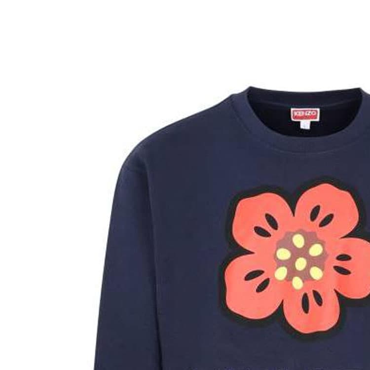 Кофта KENZO Floral Logo Crewneck Sweatshirt Blue - изображение 3