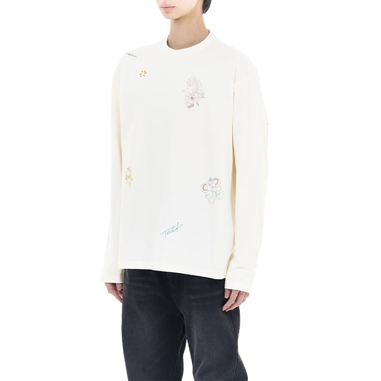 Кофта WE11DONE Long Sleeve T-Shirt Off-White - изображение 3