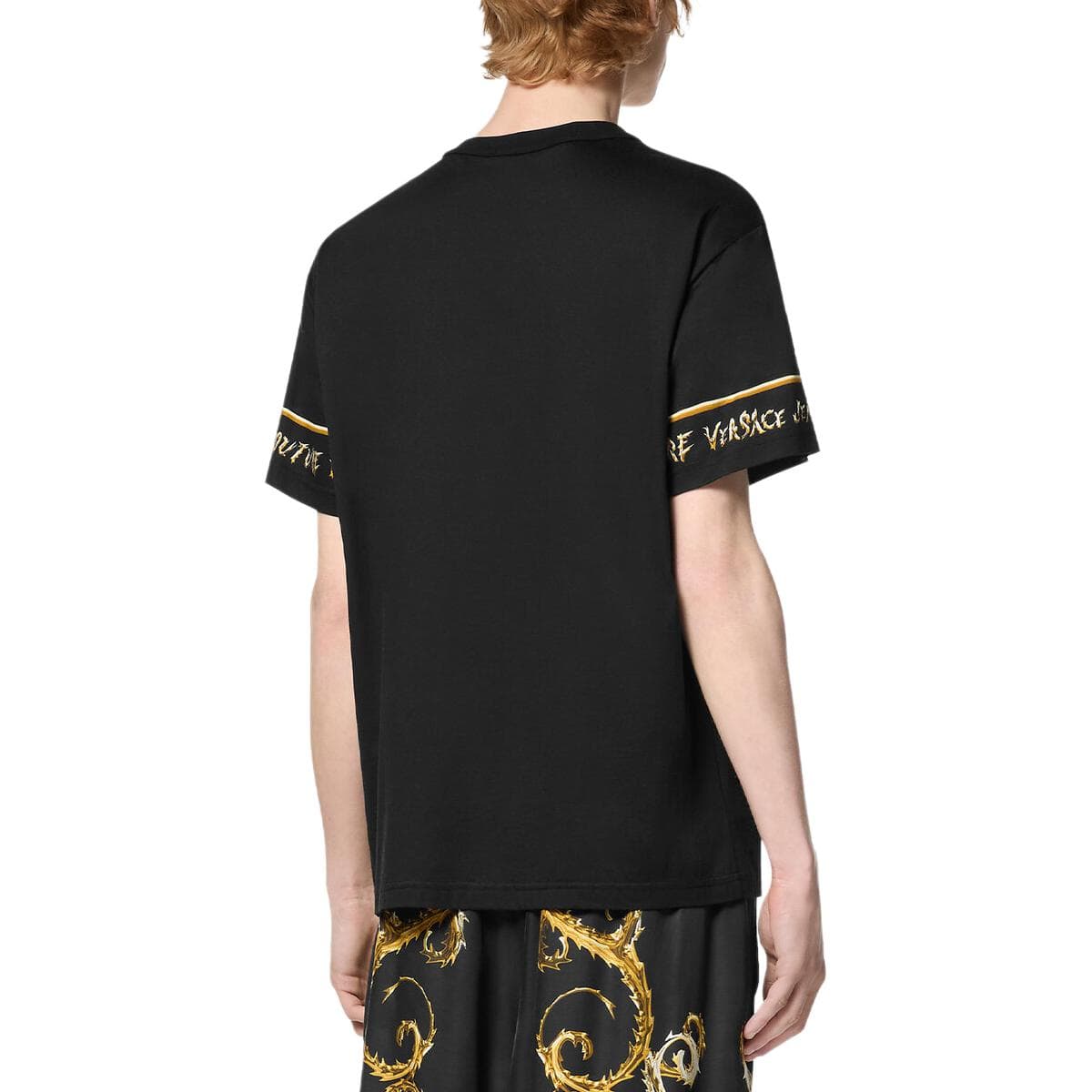 Футболка VERSACE JEANS COUTURE T-рубашка мужская черная - изображение 4