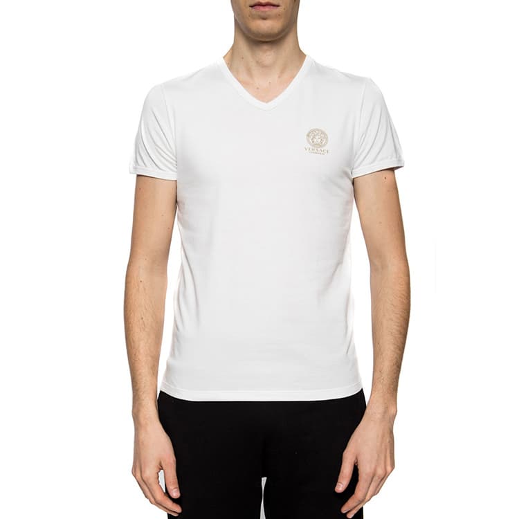 Футболка Versace V-Neck White - изображение 5