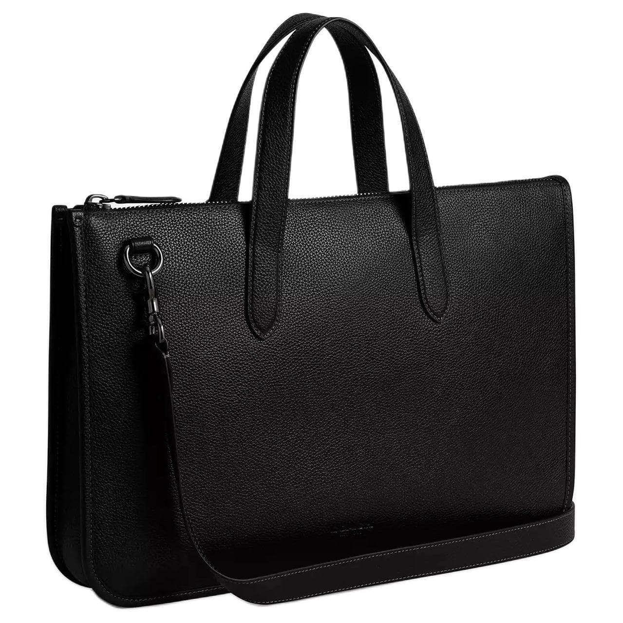 Портфель Coach Зернистая кожа личи Кожа Портфели Большой Мужской Черный - изображение 2