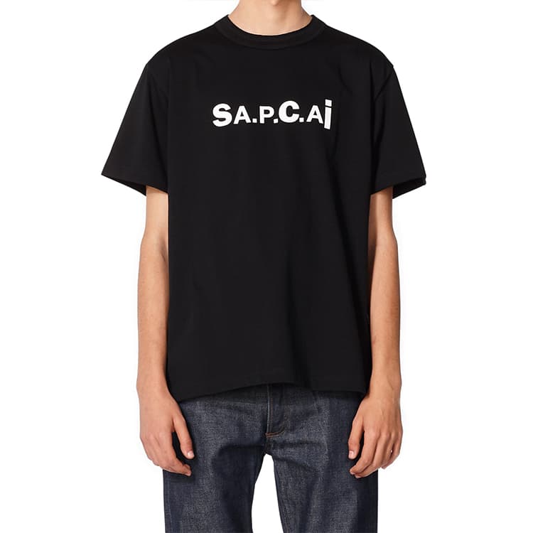 Футболка Sacai x A.P.C. SS21 LogoT - изображение 6