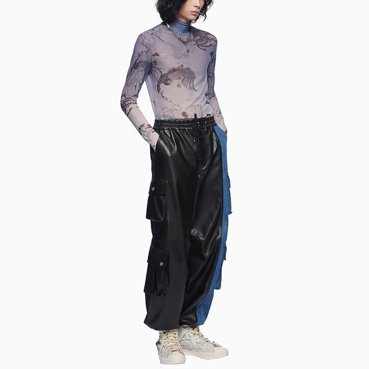 Штаны FENG CHEN WANG FW21 PU - изображение 3
