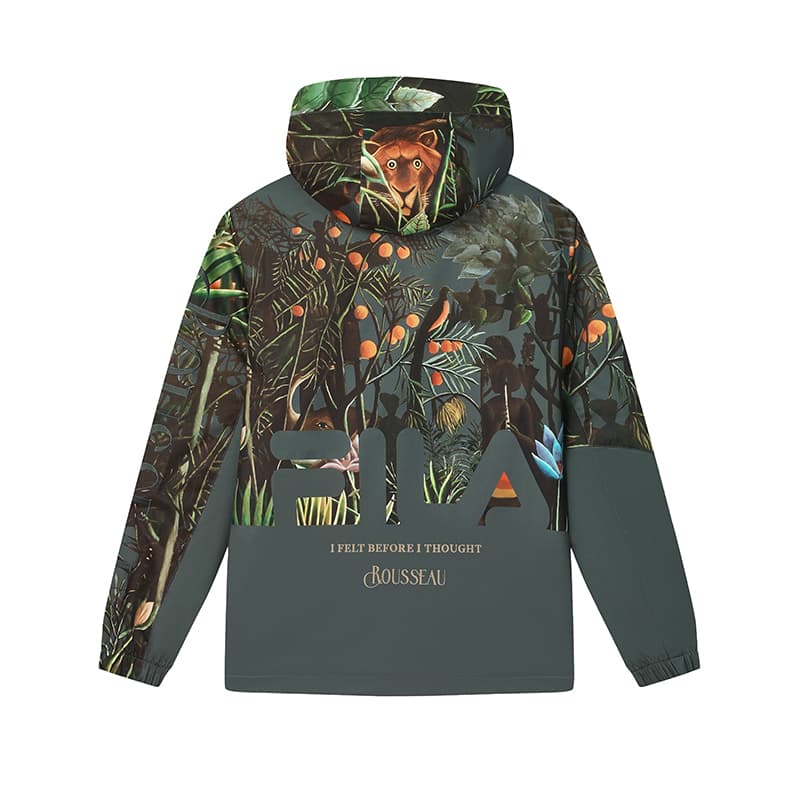 Демисезонная куртка FILA x LUSUO Heritage Windbreaker Мужская с принтом по всей поверхности - изображение 2