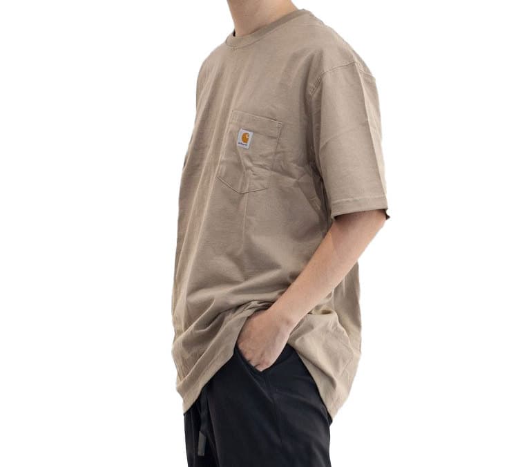 Футболка Carhartt K87 Khaki - изображение 4